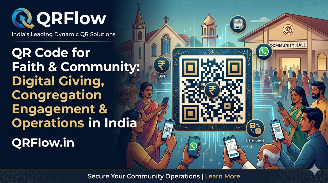 QR Code for Faith & Community: Digital Giving, Congregation Engagement & Operations in India